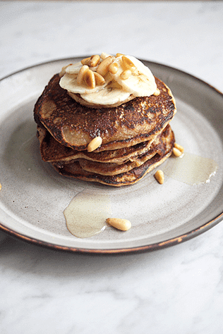 Banana Flaxseed Pancakes Vegan_5