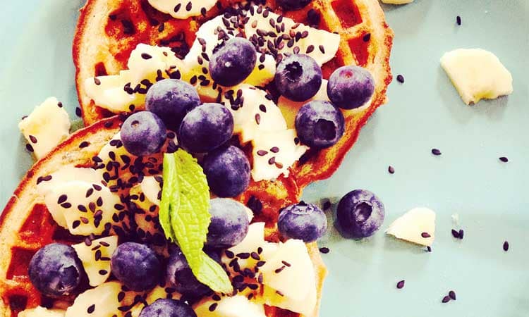 Chia & Flax Seed Waffles Vegan Chia & Flax Seed Waffles